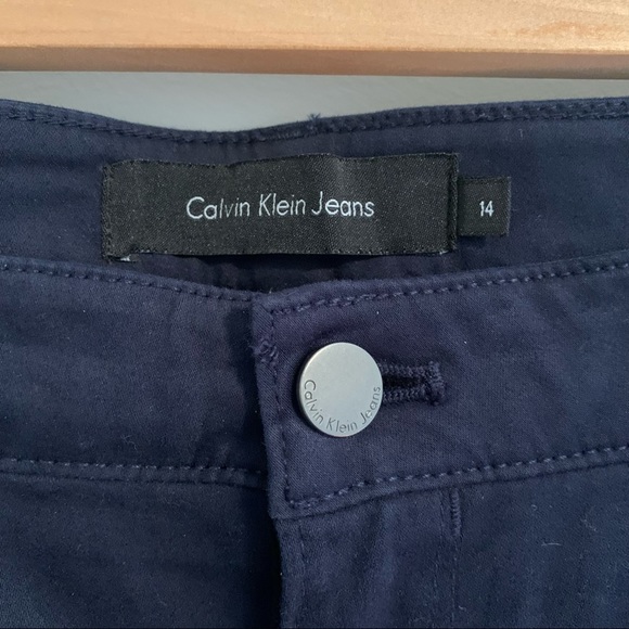 Navy Calvin Klein Pants | Size 14 - Picture 3 of 7
